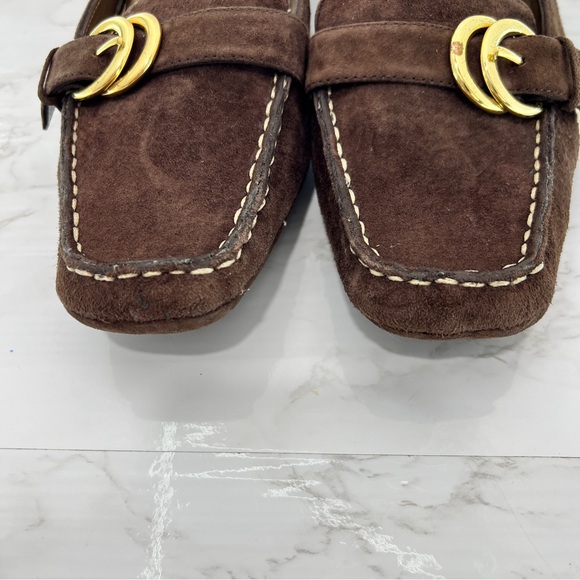 VINTAGE Y2K ME TOO suede kitten heel MULES SHOES - Picture 2 of 7